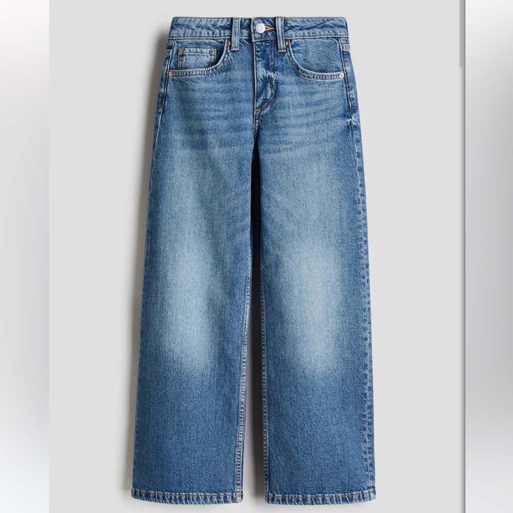 H&M Wide Leg Denim Jeans size 8